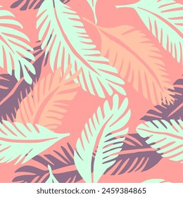 Hippie Seamless Doodle Palm Lines Texture. Bright Endless Decoration Branch Decor, Seamless Print. White Repetitive Fashion Jungle Textile Pattern. 