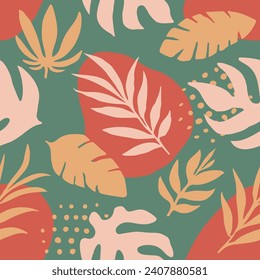 Hippie Seamless Nature Beautiful Quill Print. Pastel Repeated Elegant Trendy Paint, Seamless Texture. Black Endless Classic Decorative Surface Pattern. 