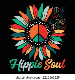 Hippie Soul Hippie Life T-shirt  Design