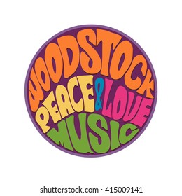 Hippie Style Love And Music Retro 1960s 60s 70s Woodstock Music And Art Fair Of Rock Festivals Woodstock Became A Symbol Of The End Of The Hippie Era And The Beginning Of The Sexual Revolution