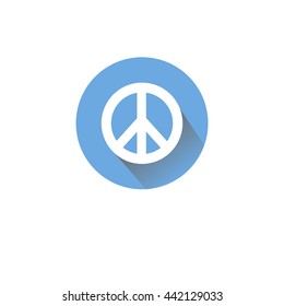 Hippie symbol icon illustration - stock vector