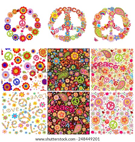 Hippie symbolic design