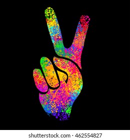 Download Peace Sign Fingers High Res Stock Images Shutterstock