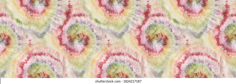Hippie Tie Dye Swirl. Spiral Shirt Pattern. Circle Tie Dye Batik. Brush Repeat. Multi Unicorn Texture. Multi Swirl Seventies Tie Dye. Seamless Hippie Swirl. Vector Swirl Tie Dye. Vector Dyed Pattern