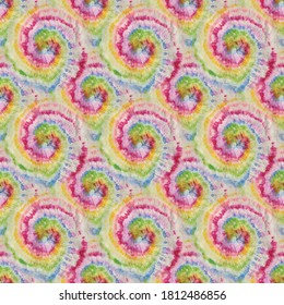Hippie Tie Dye Swirl. Vector Swirl. Seamless Rainbow Circle. Dirty Colored Tie Dye. Spiral Dyed Repeat. Colorful Brush Tie Dye. Multi Swirl Tie Dye. Circle Tiedye Print. Spiral Die Psychedelic Pattern