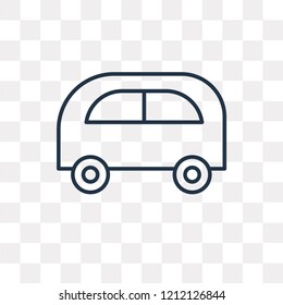 Hippie vector outline icon isolated on transparent background, high quality linear Hippie transparency concept can be used web and mobile