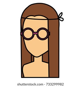 hippie woman shirtless avatar character