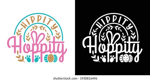 Hippity Hoppity Printable Vector Illustration
