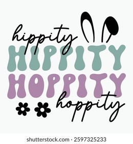 Hippity Hoppity Retro t shirt design sublimation