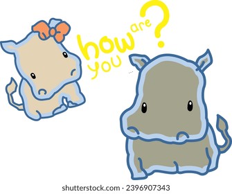 hippo boy with his girlfriend