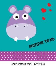 hippo card with text 8