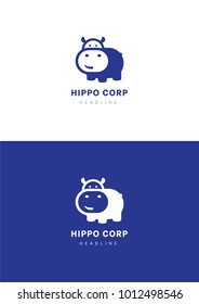 Hippo corporation logo template.