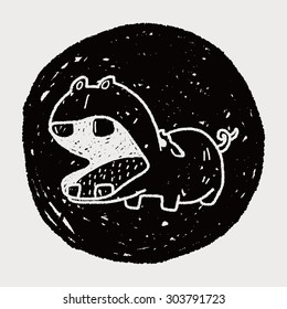 hippo doodle