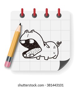 hippo doodle