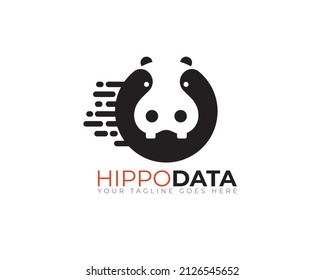 Hippo Head With Data Transfer Traffic	