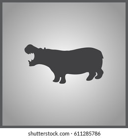 hippo icon illustration isolated vector sign symbol