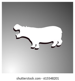 hippo icon illustration isolated vector sign symbol