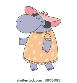 hippo illustration