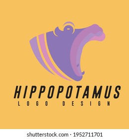 Hippo logo colour mode design