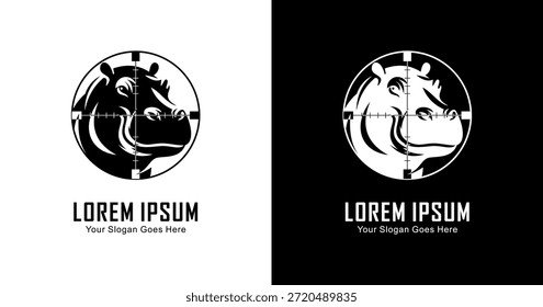 Hippo-Logo-Design, das derzeit in der Aufnahme