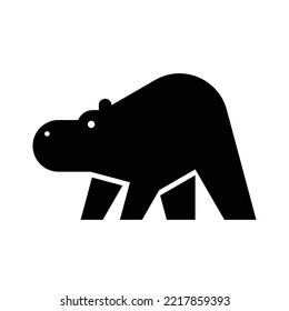 Logo de Hippo. Diseño de iconos. Elementos de plantilla