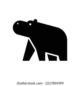 Hippo Logo. Icon design. Template elements