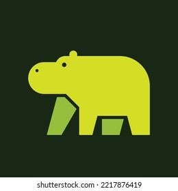 Hippo Logo. Icon design. Template elements