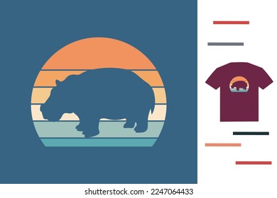 Hippo lover t shirt design
