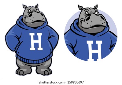 hippo mascot