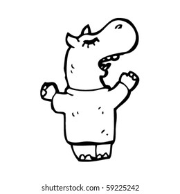 caricatura de hippo