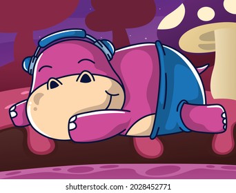 Der Hippo ist ein schallender Schlaf