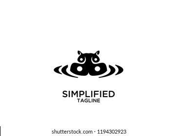 Hippo Unique Logo Icon Designs Vector