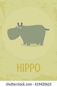 Hippo vector children card