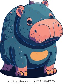 Hippo Vector Design for all your decorating needs