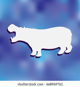 Hippo vector illustration