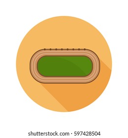 Hippodrome color flat icon for web and mobile design