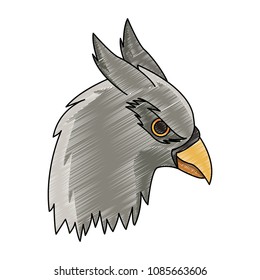Hippogriff head fantastic creature scribble