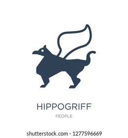 hippogriff icon vector on white background, hippogriff trendy filled icons from People collection, hippogriff vector illustration