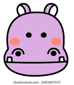 hippo,hippopotamus,wild animals,jungle,animal,animals,zoology,wild life,zoo,face,safari,baby animal,icon,fowl symbol,kids animal