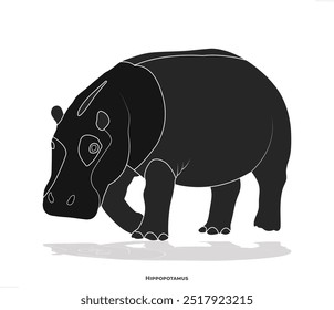 Hippopotamus animal, icon, Ivory, hippo, morse, behemoth, river horse