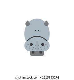 hippopotamus, animal kingdom icon. Element of color African safari icon. Premium quality graphic design icon. Signs and symbols collection icon for websites, web design