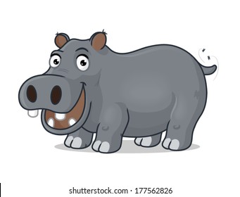 Hippopotamus cartoon character