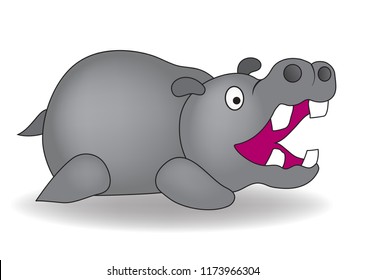 Hippopotamus cartoon ( vector )