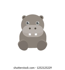 hippopotamus cartoon vector