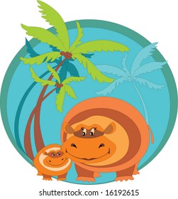 hippopotamus children care