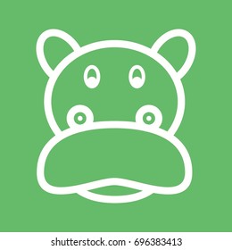 Hippopotamus Face
