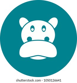 Hippopotamus Face icon
