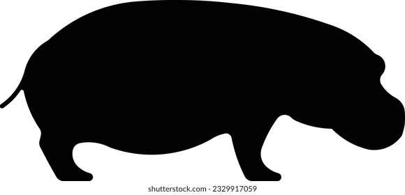 hippopotamus hippo animal mammal zoo Glyph