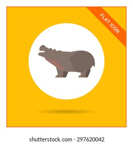 Hippopotamus icon