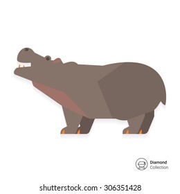 Hippopotamus icon